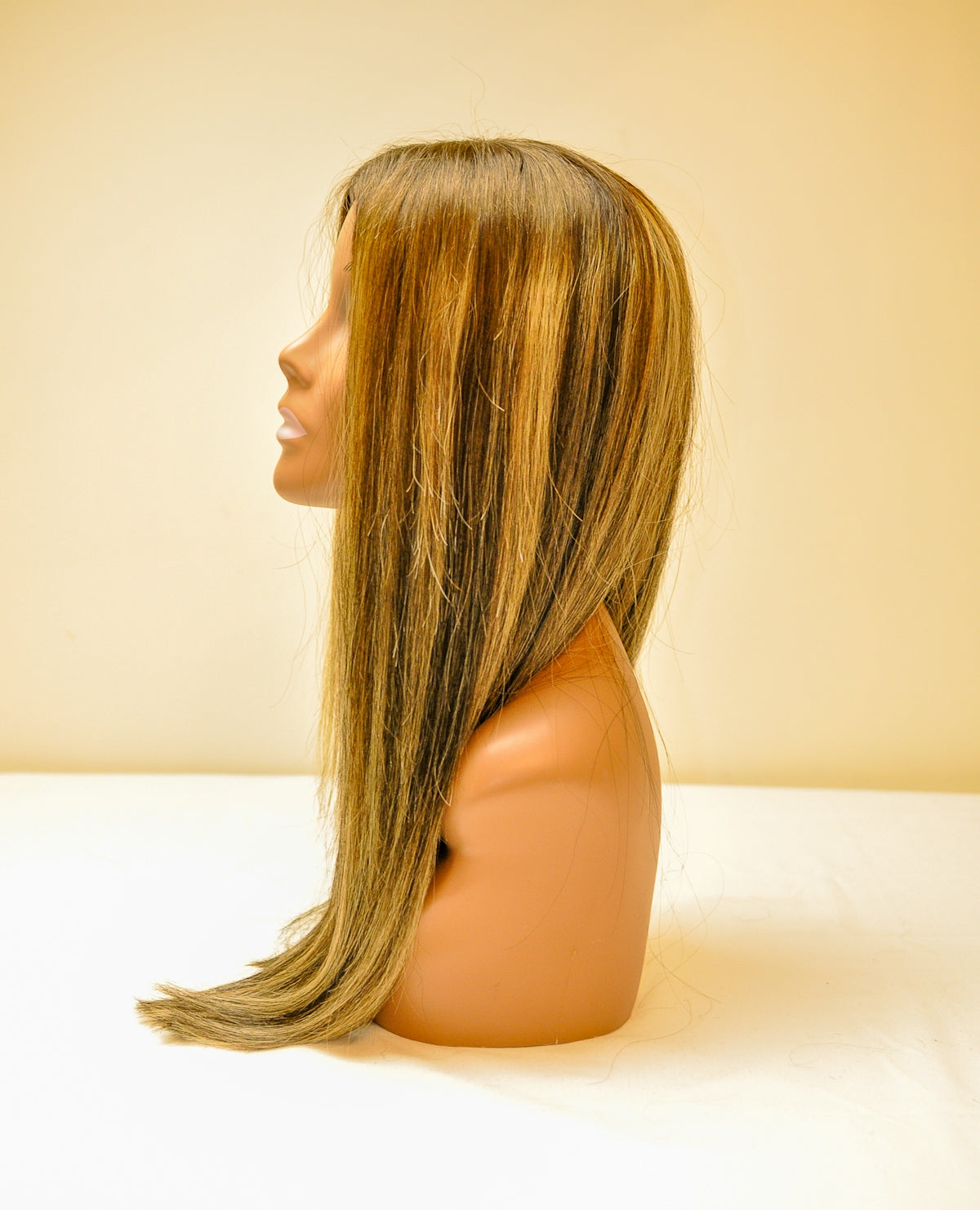 a person with long hair