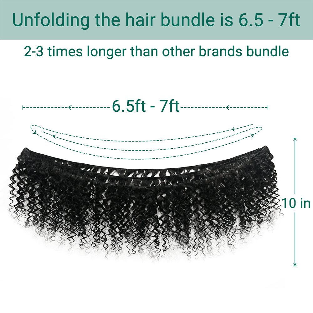 Raw Curly Wave Single Bundles Human Hair