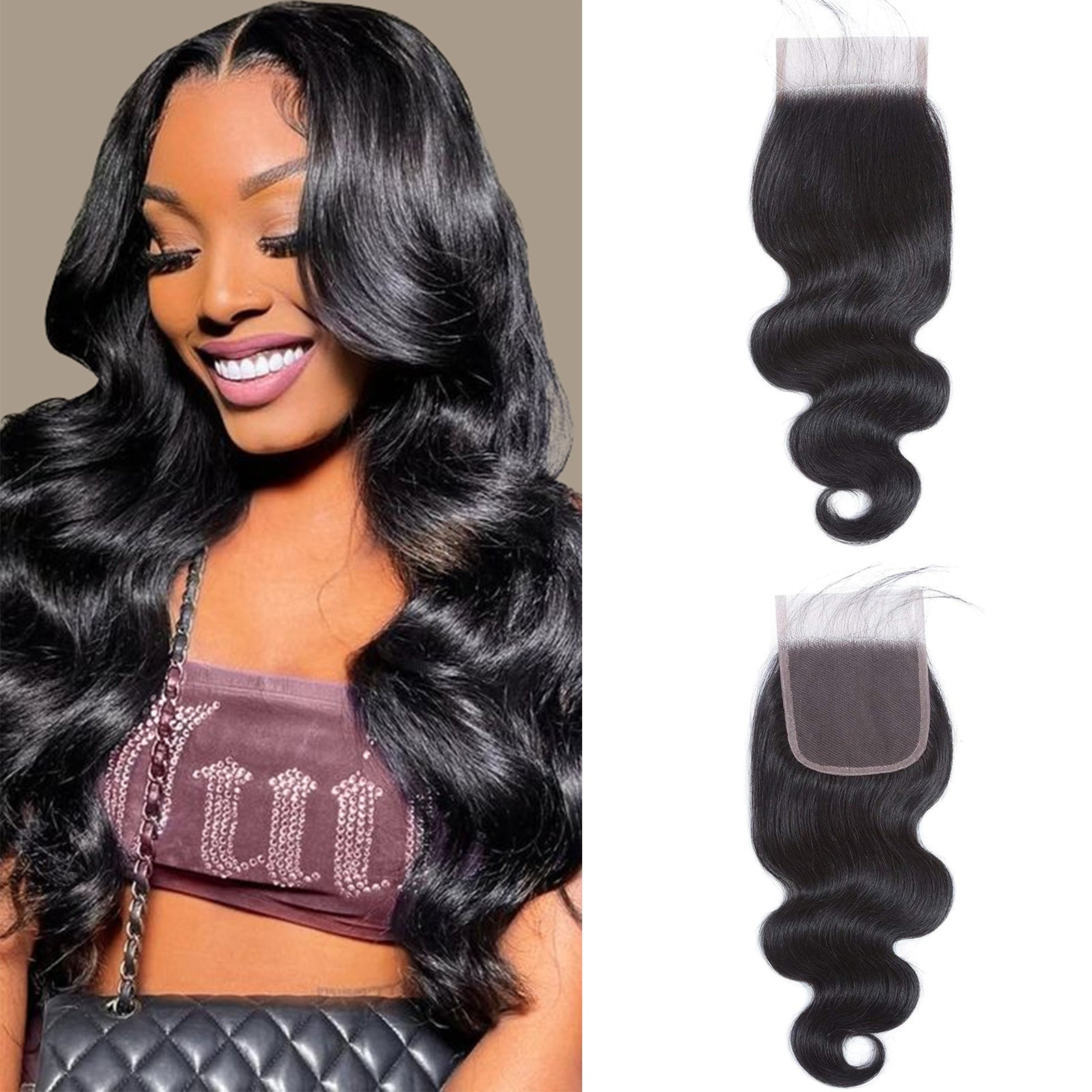 5x5 Real HD Lace Closure Body Wave Human Hair 0.10mm Ultra-thin Invisible HD Lace