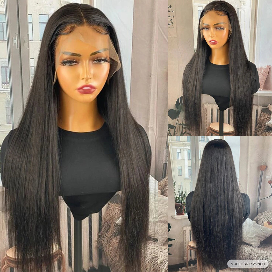 Straight Hair 3 Bundles with Lace Closure