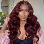 13x4 HD Lace Trimmed Russet Body Wave Human Hair Wig