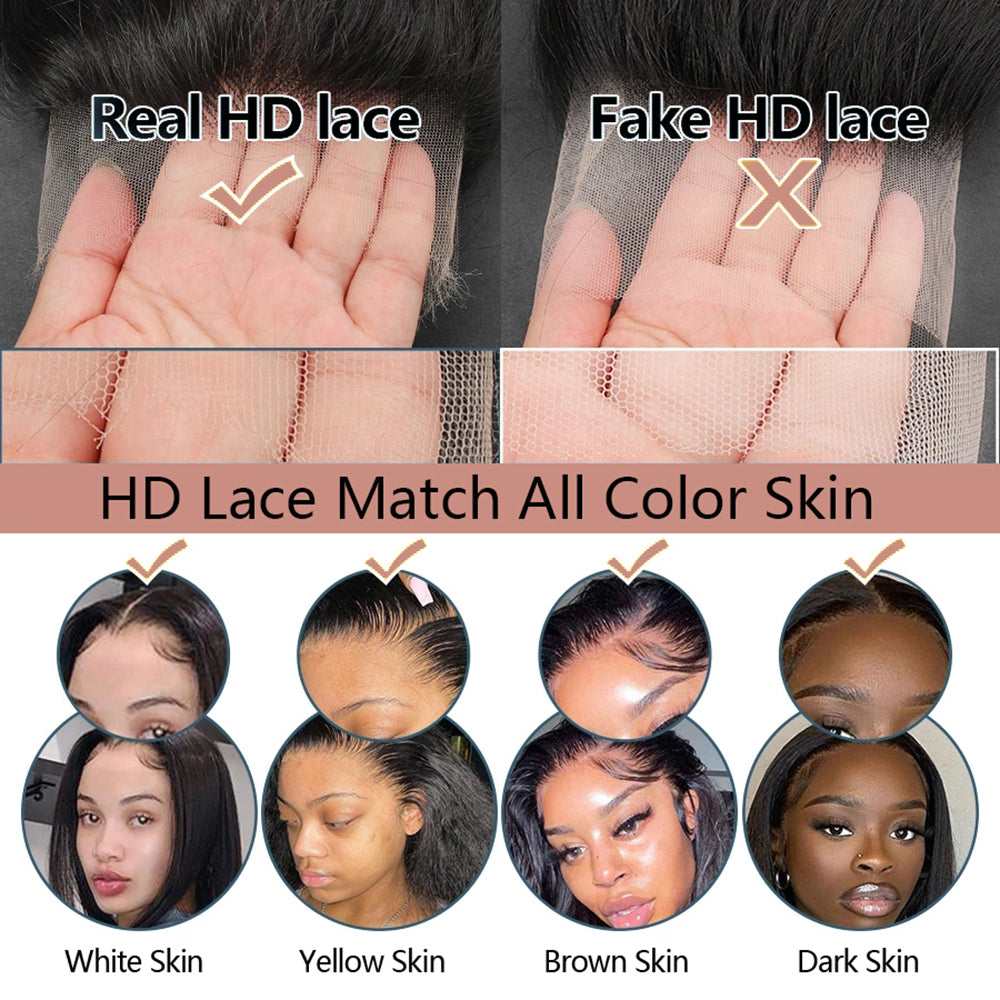 Straight Hair 3 Bundles with Lace Closure