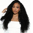 13x6 HD Lace Front Perücke tief gewellt Echthaar für schwarze Frauen 
