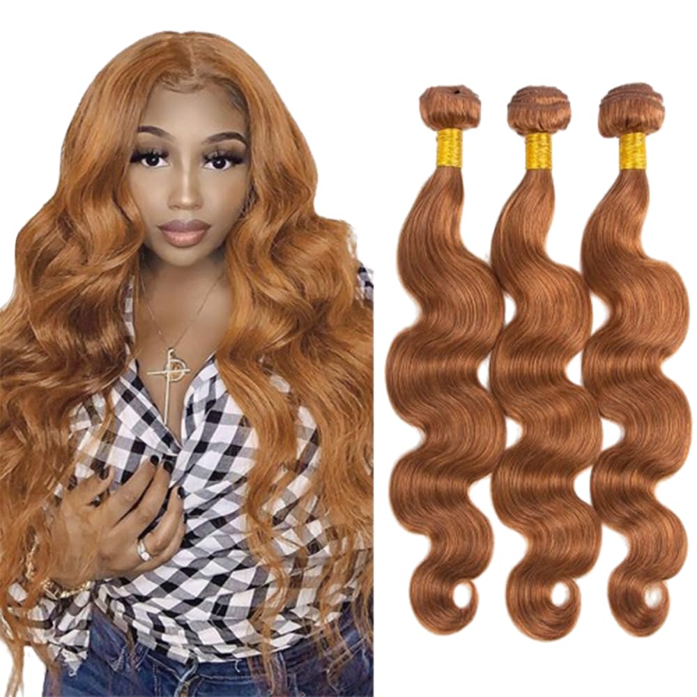 Color 30 Body Wave 3 Bundles For Black Women