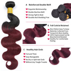 Body Wave 99J 3 Bundles For Black Women