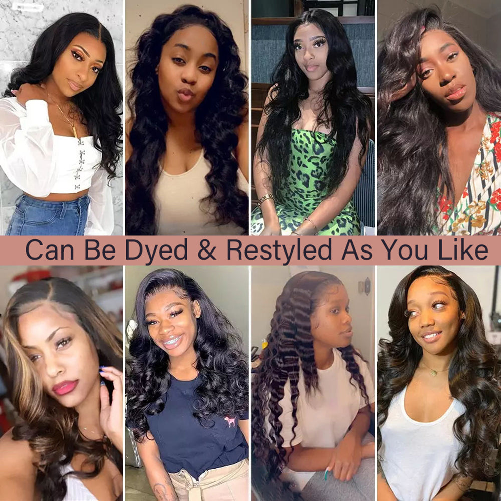 Body Wave Hair 3 Bundles with Lace Closure