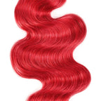 Body Wave Wine Red 3 Bundles For Black Women