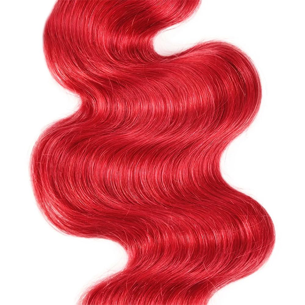 Body Wave Wine Red 3 Bundles For Black Women