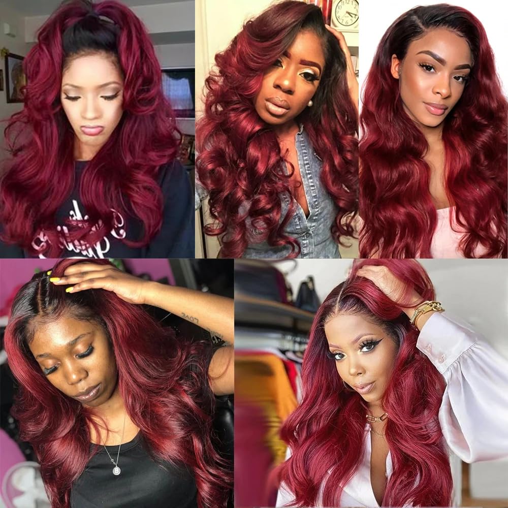 Body Wave 99J 3 Bundles For Black Women