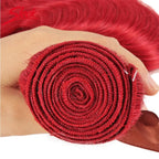 Body Wave Wine Red 3 Bundles For Black Women