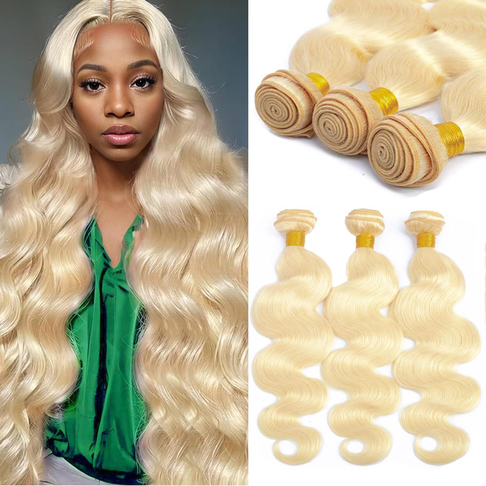 613 Body Wave 3 Bundles For Black Women