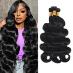 Body Wave Natural Color 3 Bundles For Black Women
