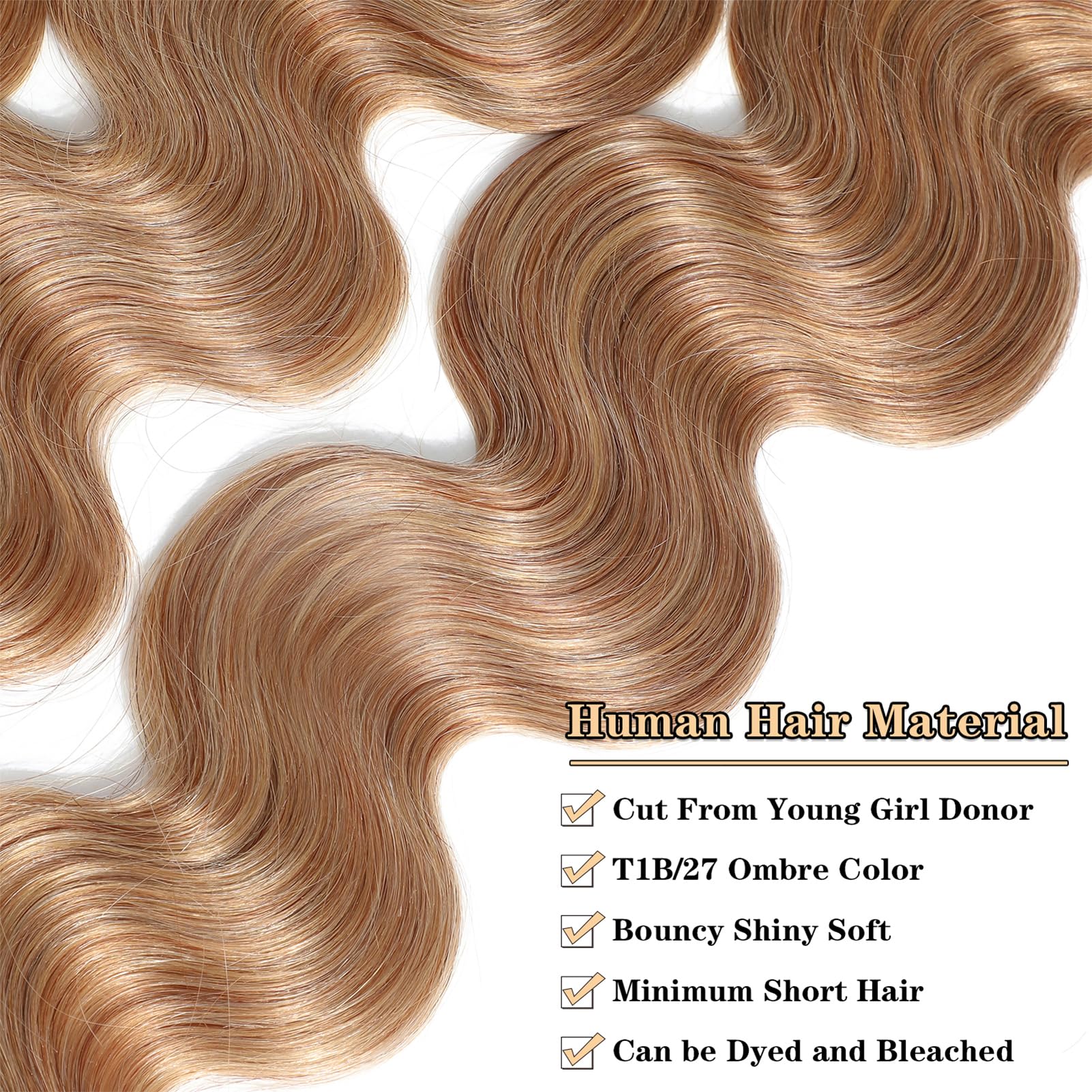 Body Wave Ombre Color 3 Bundles For Black Women