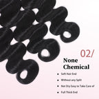 Body Wave Natural Color 3 Bundles For Black Women