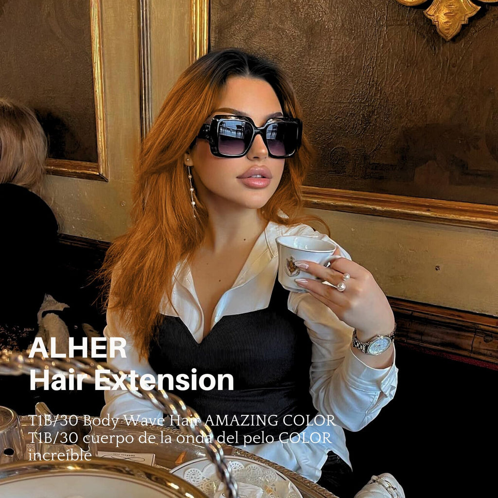 Dark Blonde Wavy 3 Bundles with Lace Closure