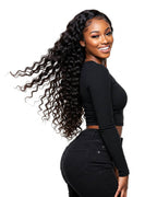 Water Wave Hair 3 Bundles with Lace Closure