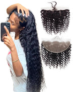 HD Lace Frontal Wigs Deep Wave Human Hair