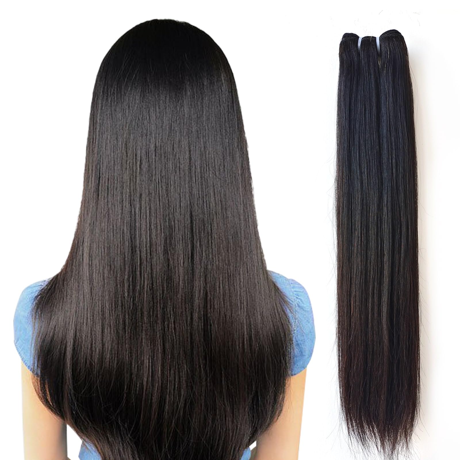 16A Straight Human Hair 100g per Bundles (Single Bundle)