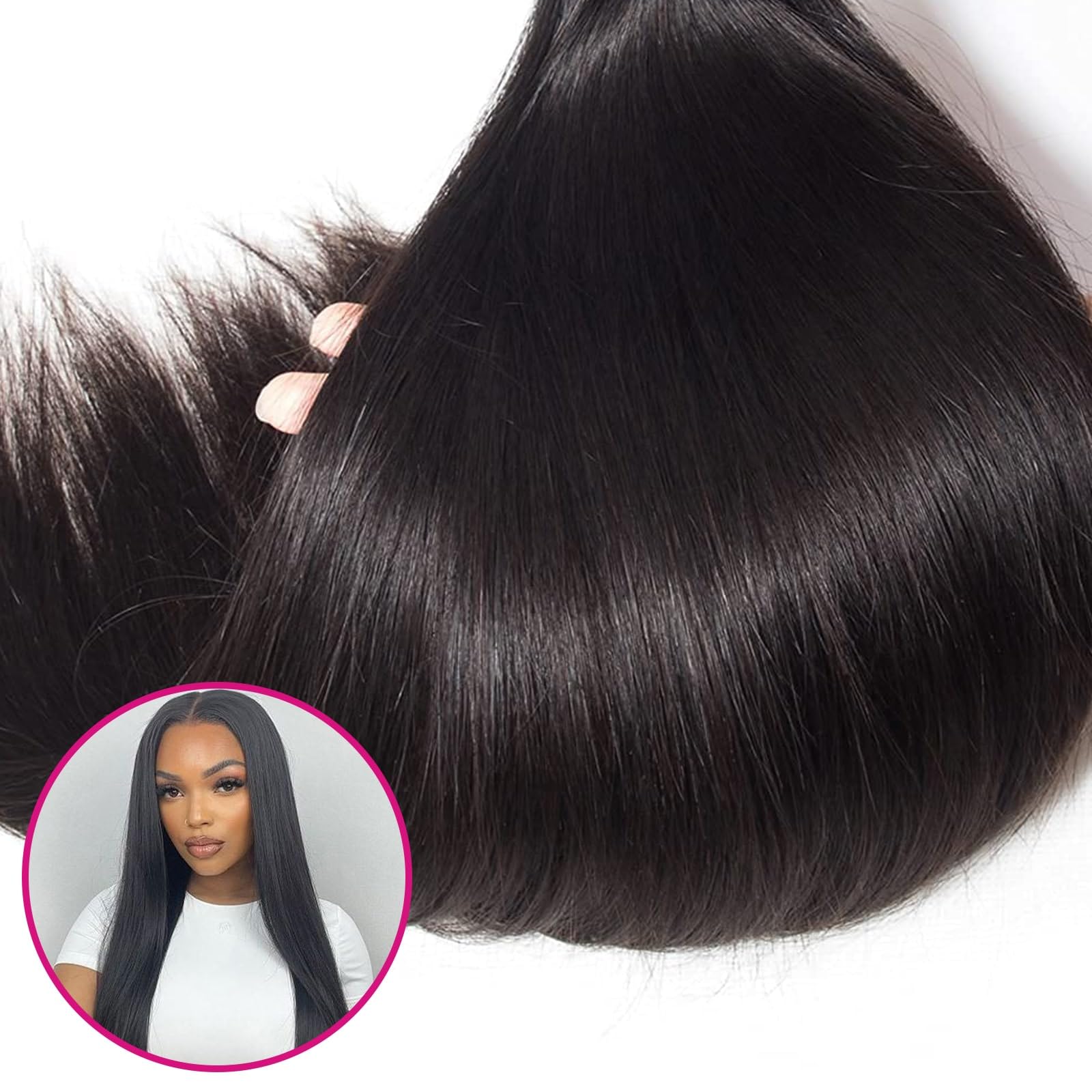 16A Straight Human Hair 100g per Bundles (Single Bundle)