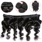 Loose Wave Hair 3 Bundles with Lace Closure