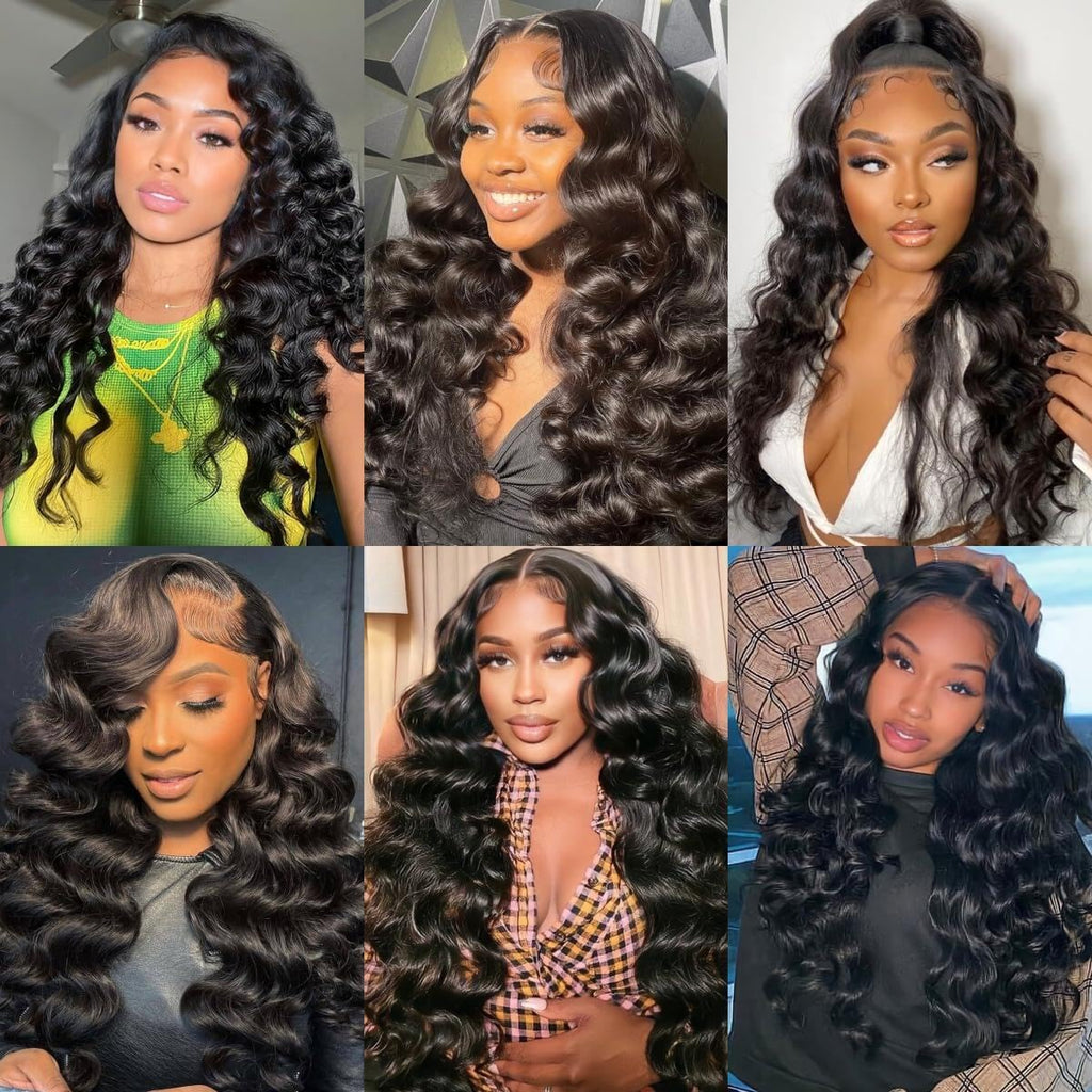 Loose Wave Hair 3 Bundles with Lace Closure