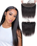 13x4 HD Lace Frontal | Straight Human Hair | Pre-Plucked Natural Hairline