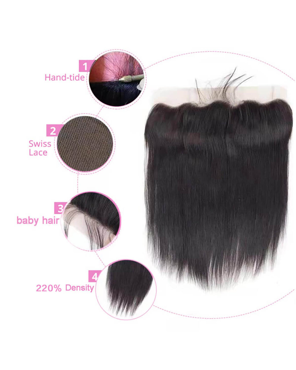 13x4 HD Lace Frontal | Straight Human Hair | Pre-Plucked Natural Hairline