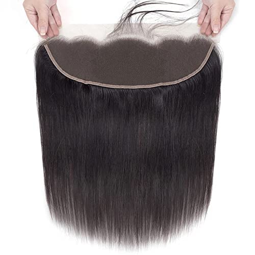 13x4 HD Lace Frontal | Glattes menschliches Haar | Vorgezupfter natürlicher Haaransatz