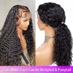 13x6 HD Lace Front Wig Deep Wave Human Hair for Black Women