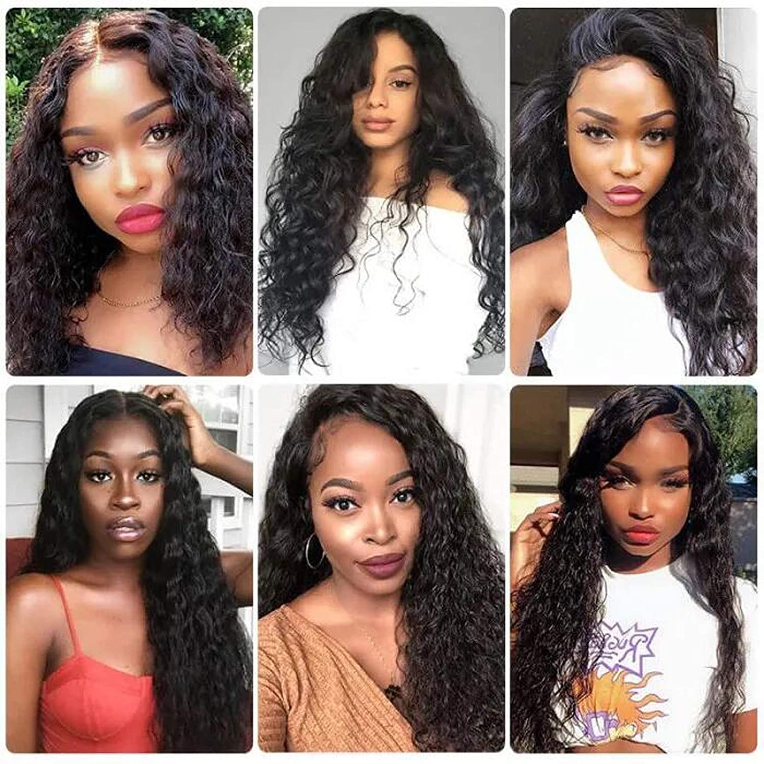 10A Brazilian Water Wave Hair 3 Bundles with 4x4 Lace Closure